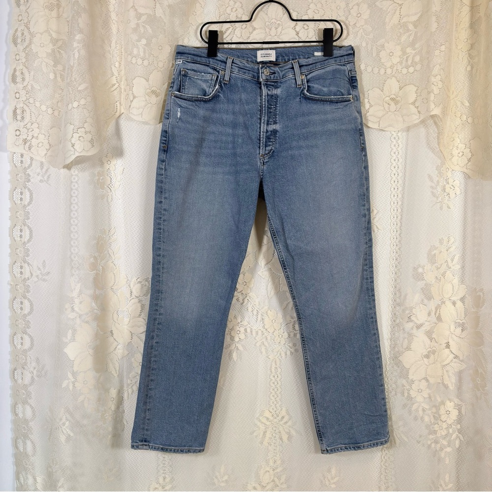 Citizens of Humanity Jolene Premium Denim Jeans High Waisted Straight Size 30 - Picture 2 of 12